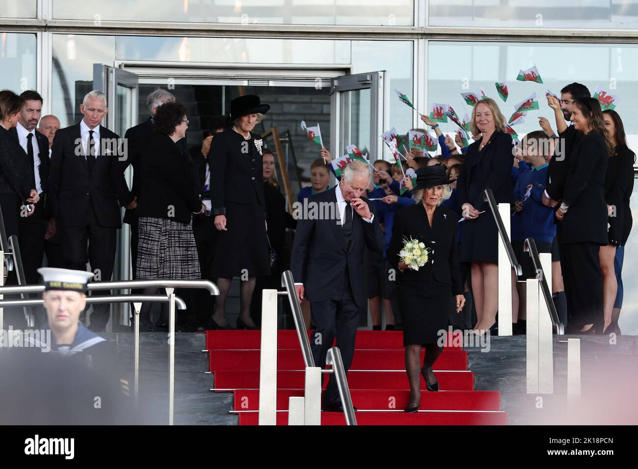 September 111 Cardiff, UK. 16th Sep, 2022. King Charles 111 & the Queen consort ...