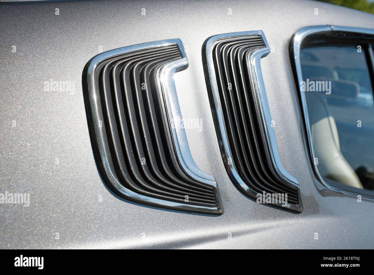 Classic car show in Saffron Walden, Essex, United Kingdom Stock Photo