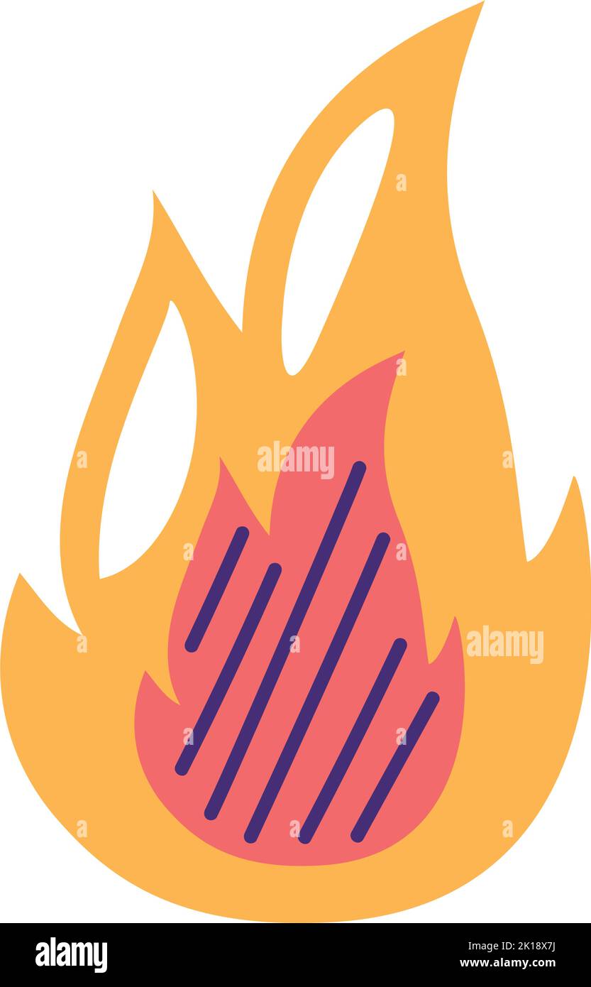 fire flame hot isolated icon Stock Vector Image & Art - Alamy