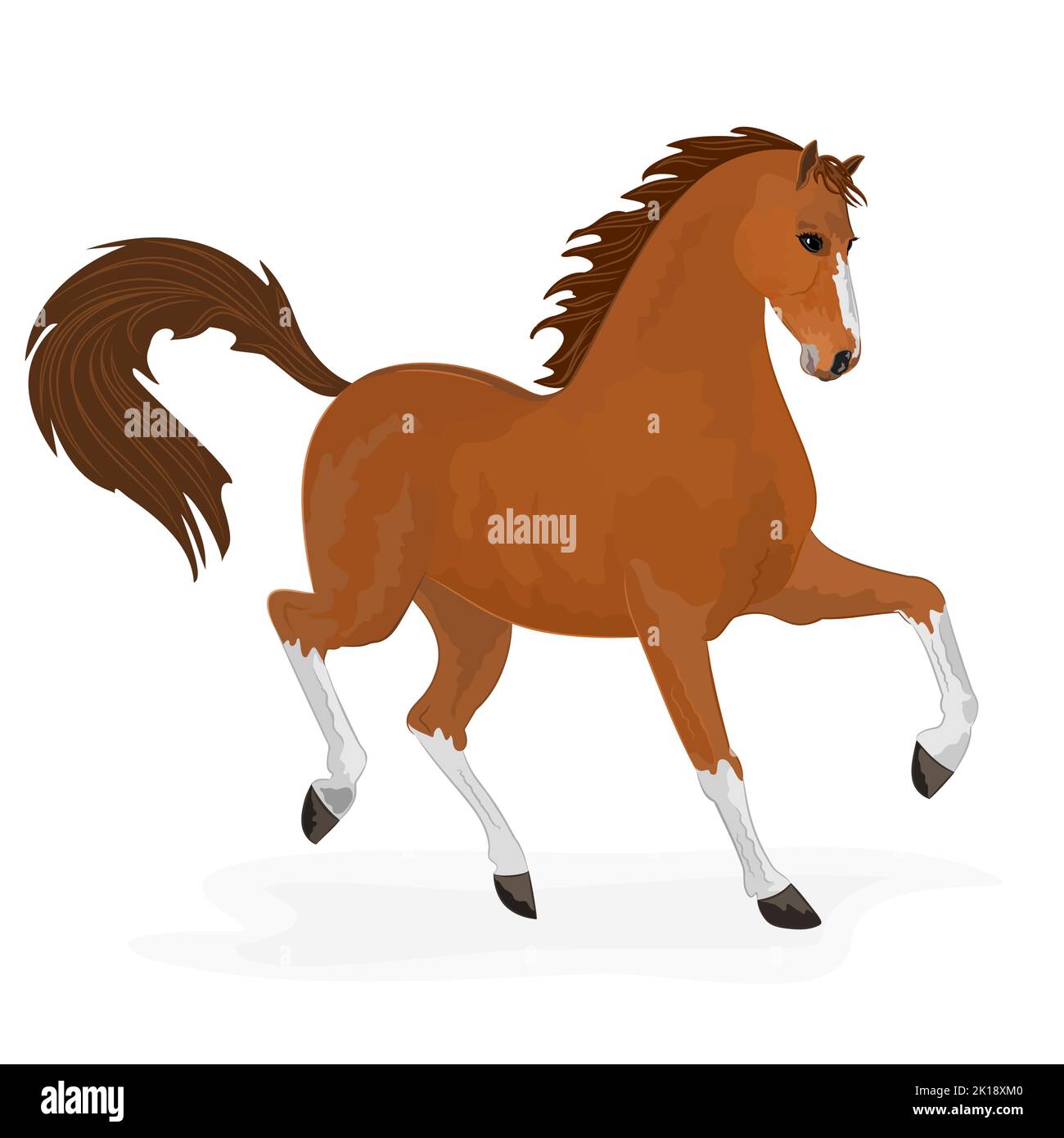 Horse running vector illustration Stock Vector Image & Art Alamy