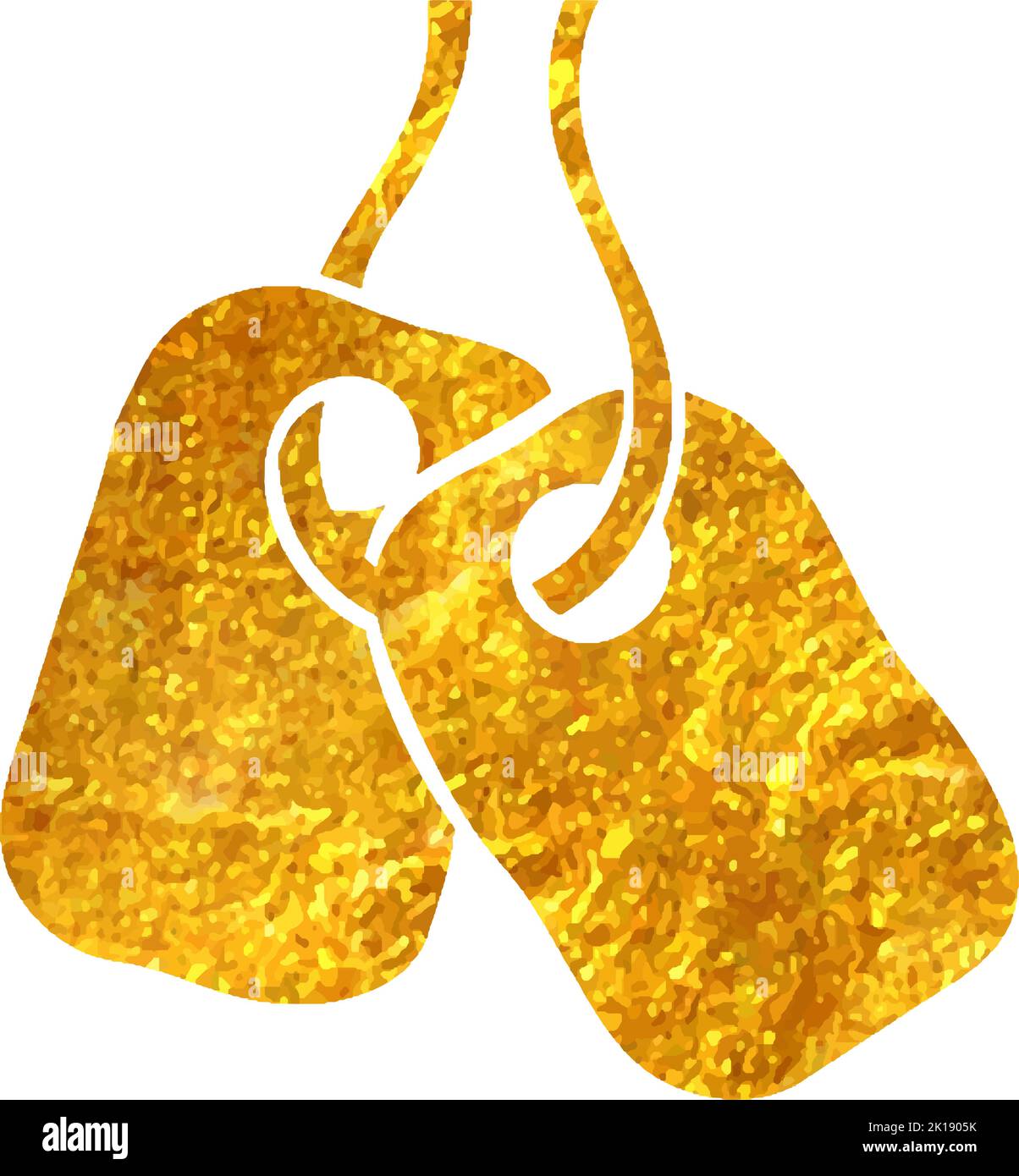 Gold dog tags Stock Vector Images - Alamy