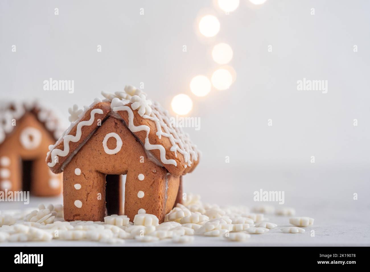 Mini gingerbread house Stock Photo