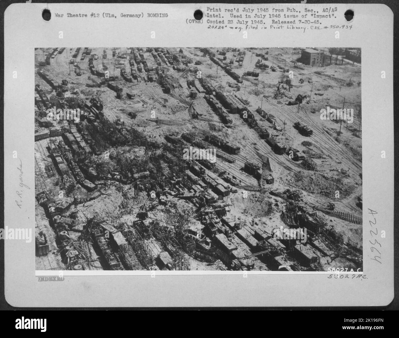 Ulm Rail Yards, Ulm, Germany, Supplying Nazis Fighting 7Th Army Near