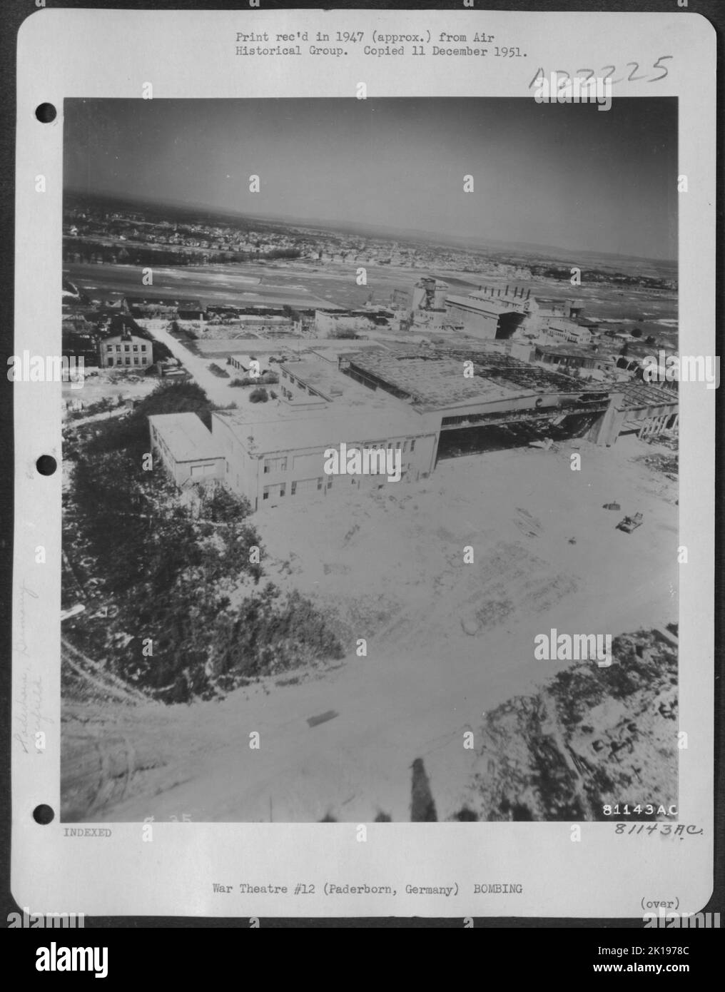 Aerial View Of Bomb Damaged Airfield At Paderborn Germany 12 May 1945 aerial-view-of-bomb-damaged-airfield-at-paderborn-germany-12-may-1945