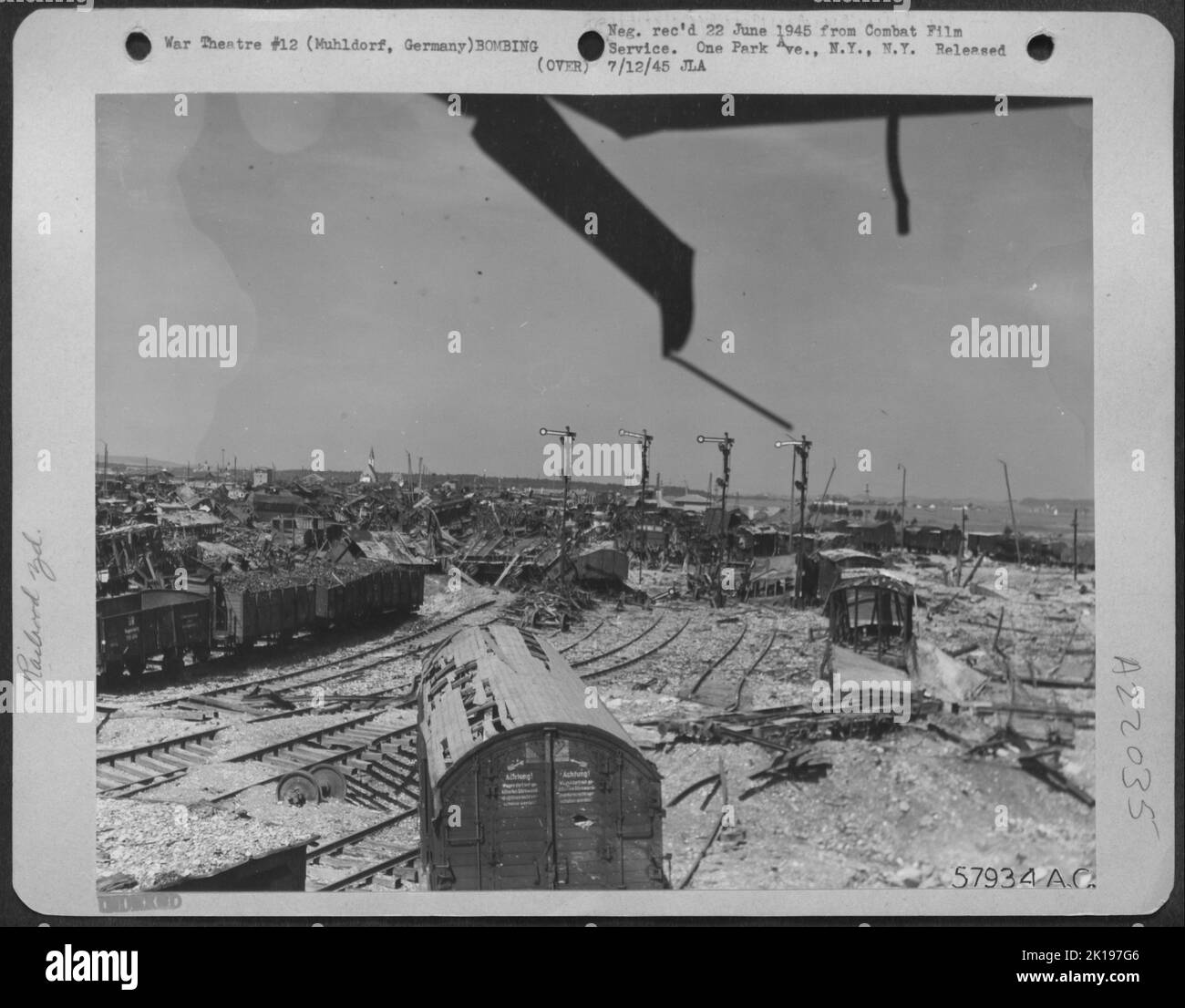 Damage Done In Muhldorf, Germany Marshalling Yards By 15Th Af Bombers