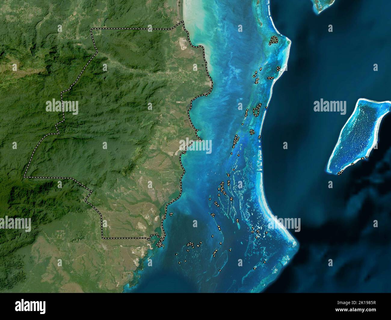 Stann creek belize district map hi-res stock photography and images - Alamy