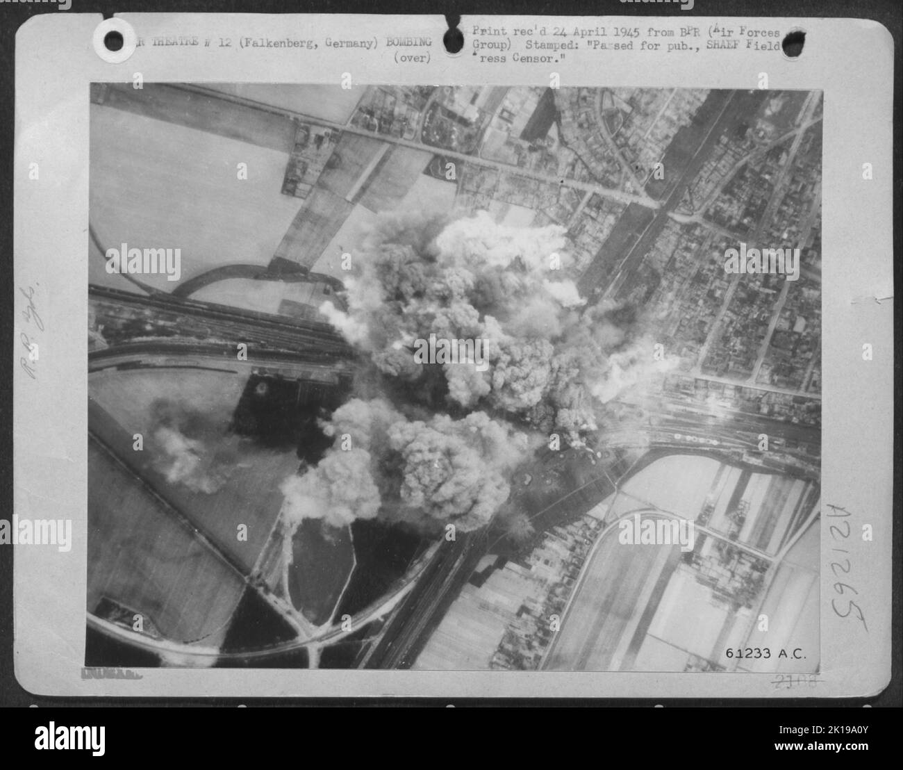 Precision Bombing By Planes Of Major General Samuel E. Anderson'S Medium Bomber Force Put The