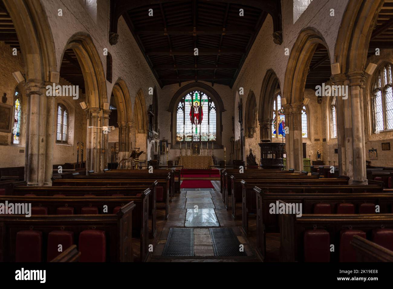 St Dunstan & All Saints Church, an Anglican Church which stands on a site that has been used for Christian worship for over a thousand years, Stepney, Tower Hamlets, London, UK Stock Photo