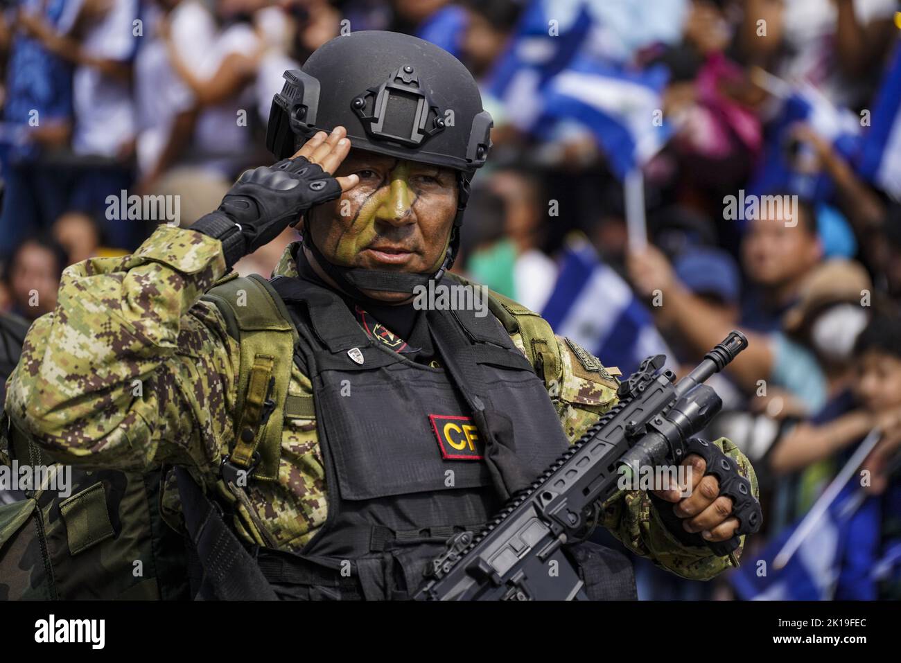 Independence day parade el salvador hi-res stock photography and images