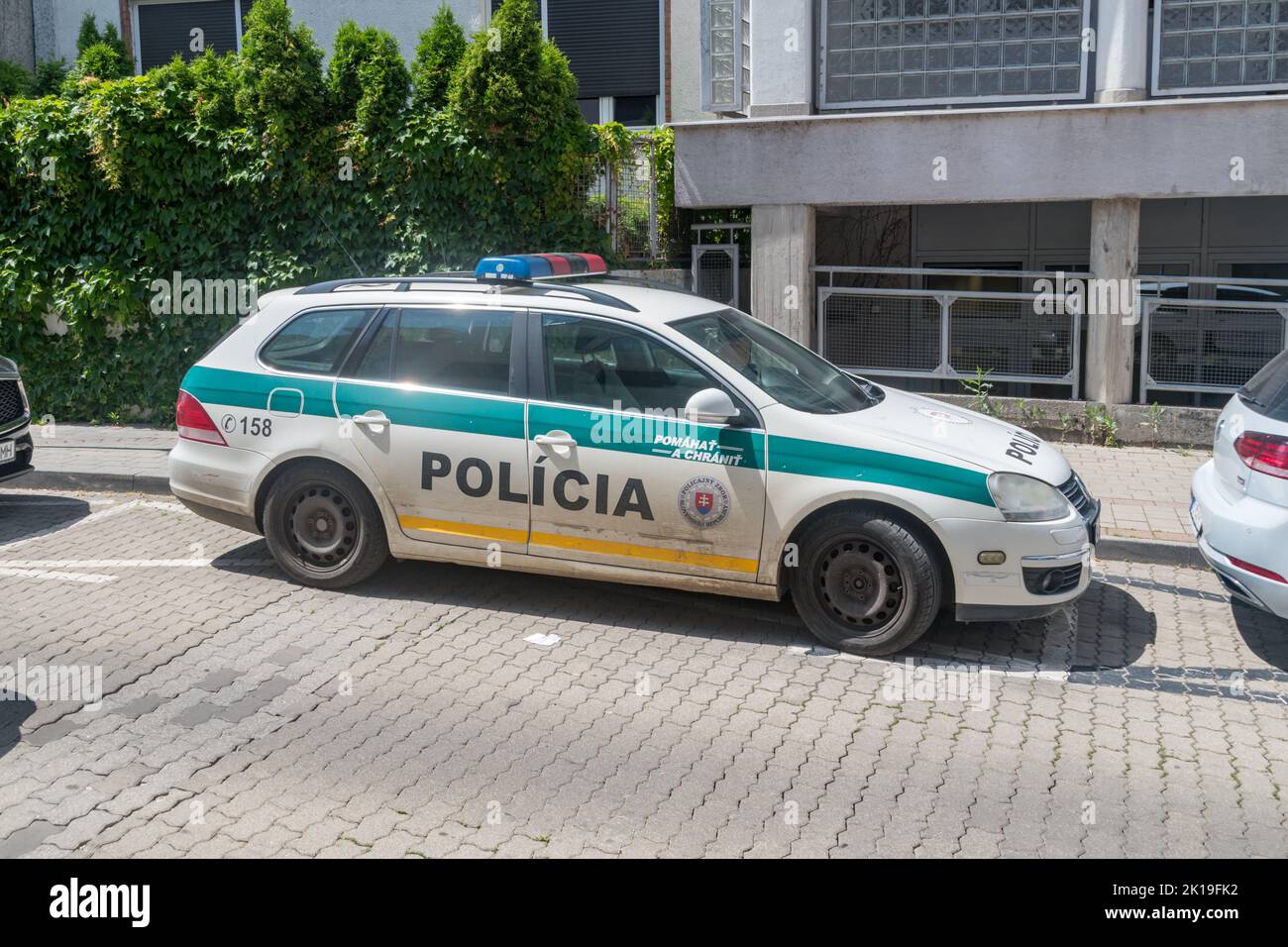Police car slovakia hi-res stock photography and images - Alamy
