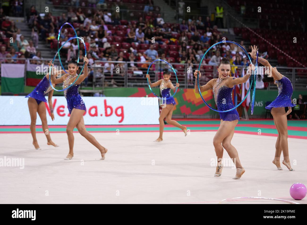 Sofia, Bulgaria. 16th Sep, 2022. BRA Brazil 5 Hoops during Rhythmic