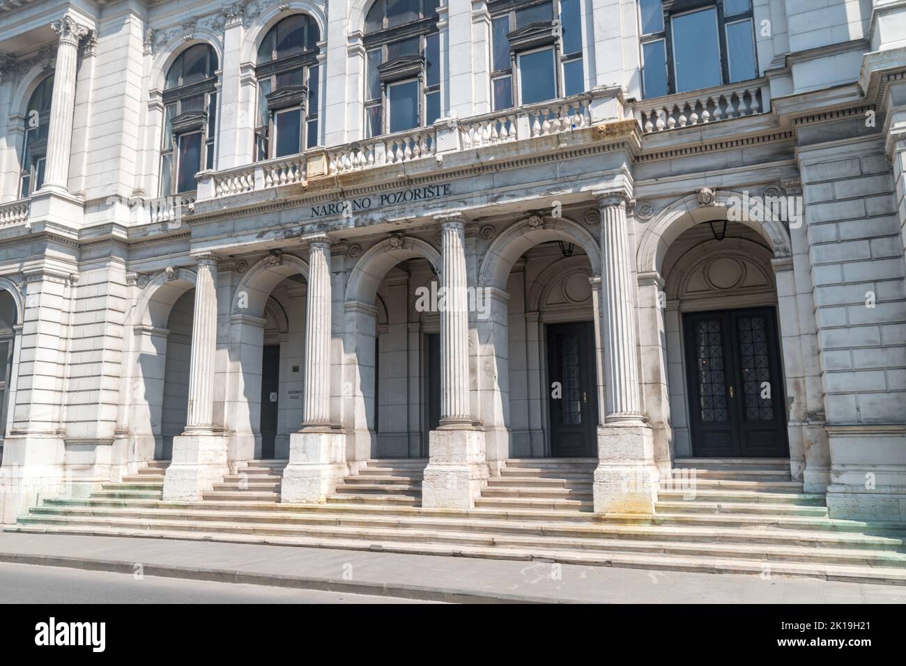 Sarajevo, Bosnia and Herzegovina - June 3, 2022: Entrance to National