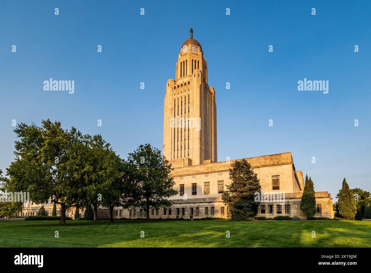 Nebraska State Capitol in Lincoln Stock Photo