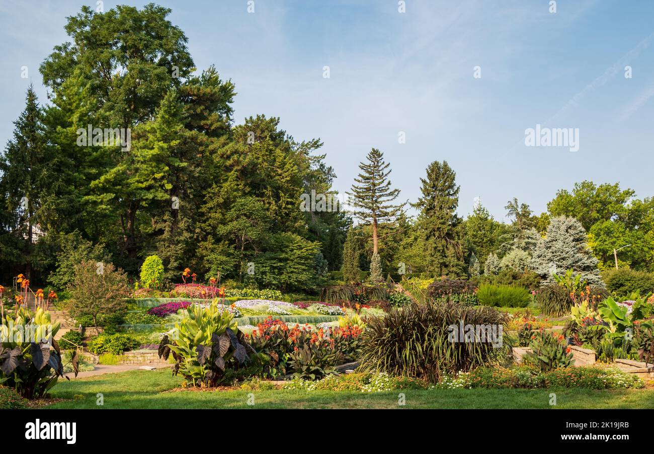 Sunken Gardens in Lincoln, Nebraska Stock Photo Alamy