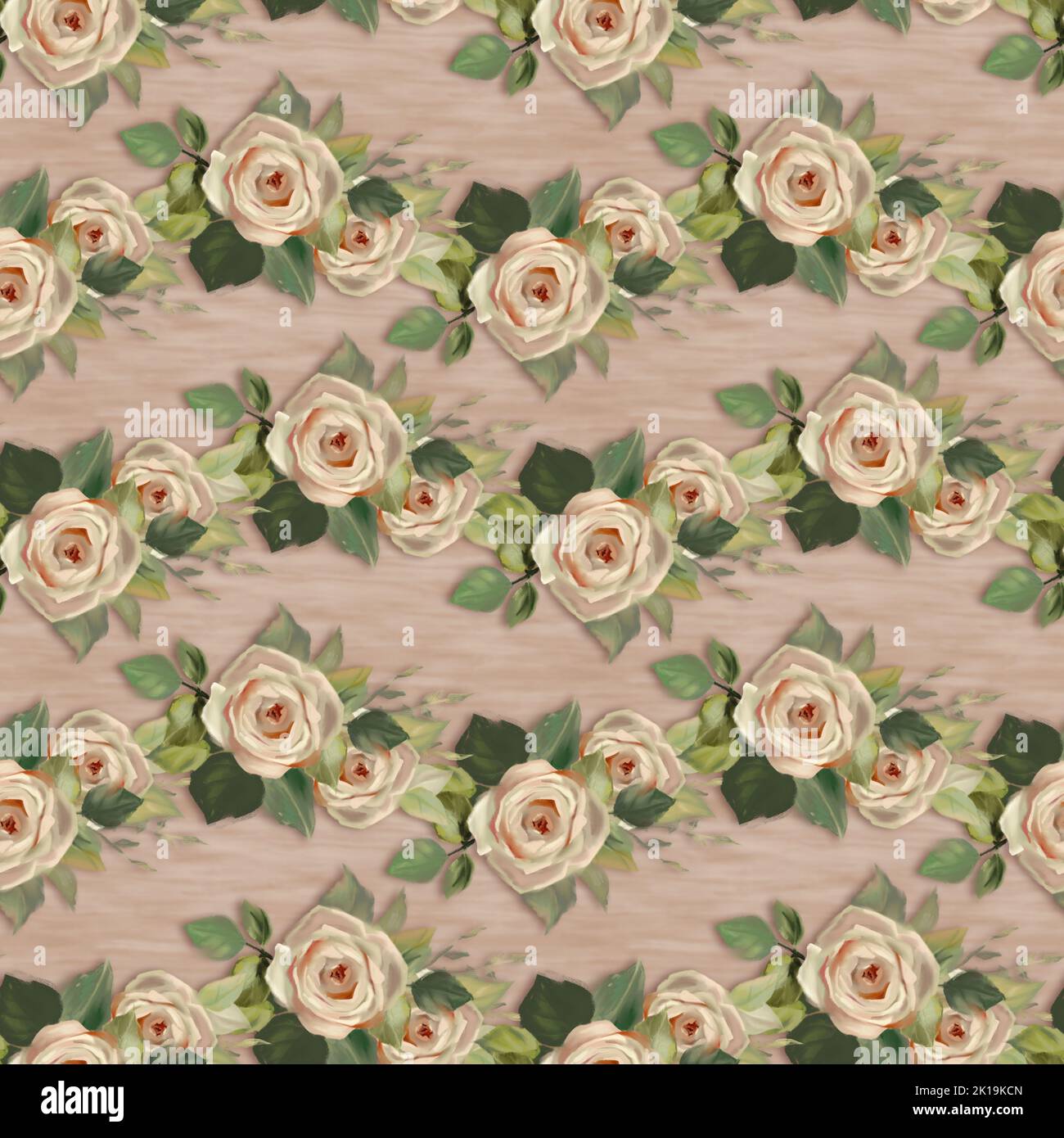 Background with rose flowers. Seamless floral pattern Stock Photo - Alamy