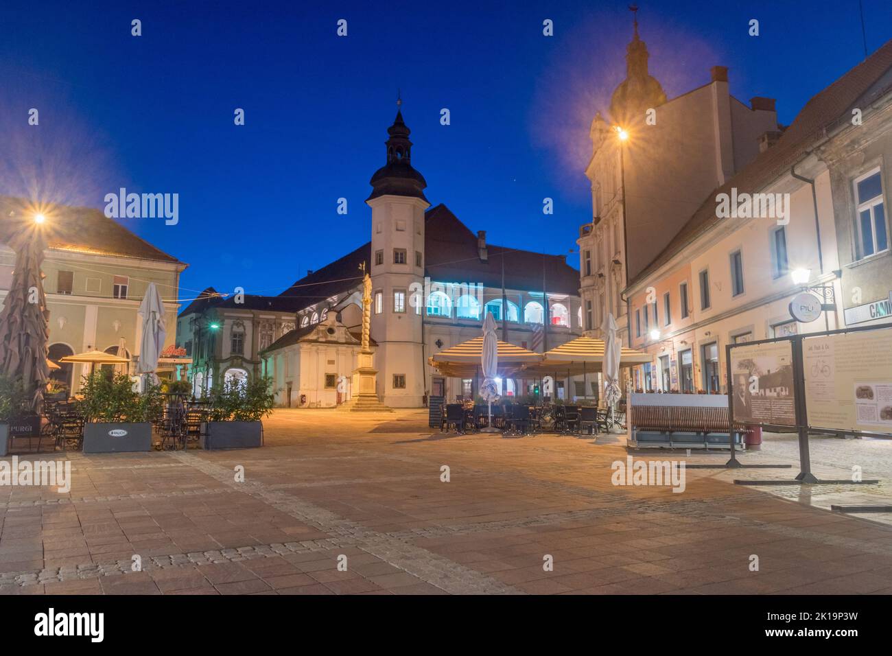 Maribor, Slovenia June 2, 2022 Maribor Castle and Saint Florian