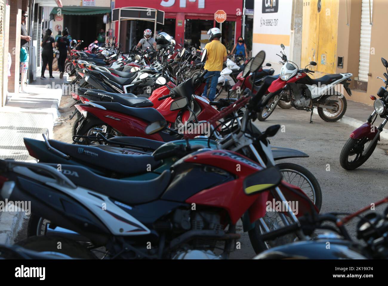 Irece Bahia Brazil September 13 2022 Motorcycles Are Seen In A