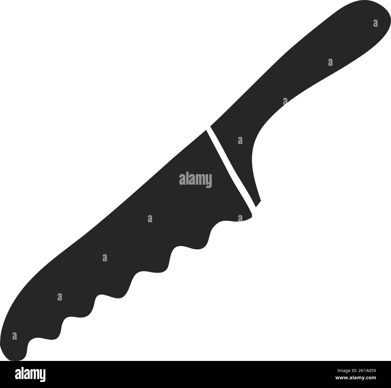 Hand drawn Bread knife vector illustration Stock Vector Image & Art Alamy