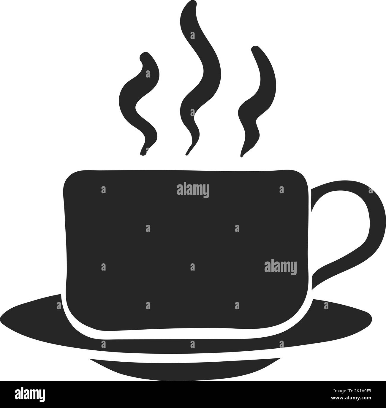 Hand drawn Coffee cup vector illustration Stock Vector Image & Art - Alamy