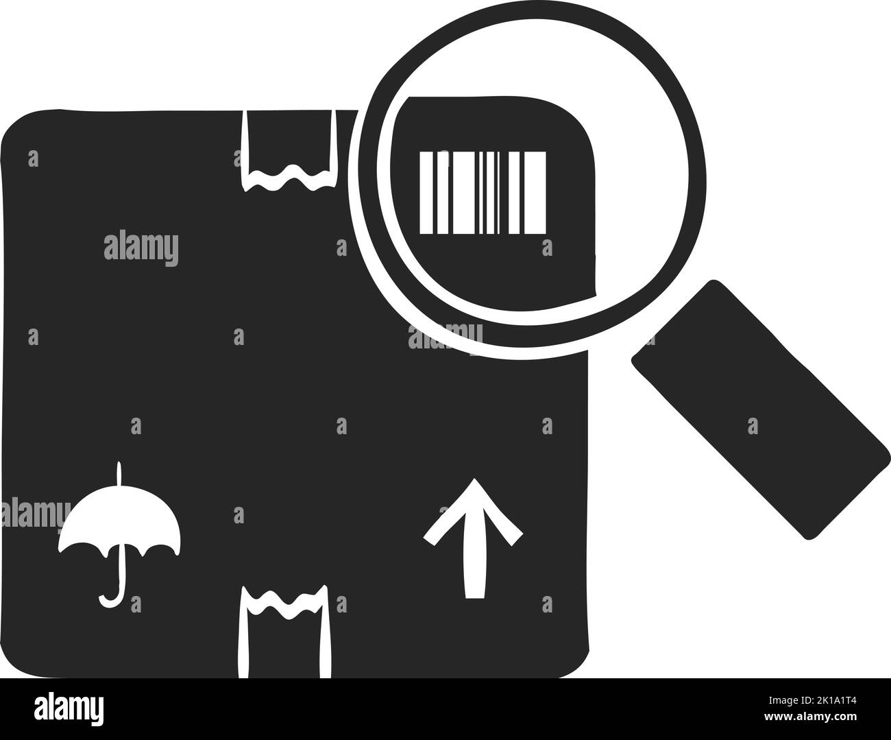Hand drawn Parcel tracking vector illustration Stock Vector Image & Art ...