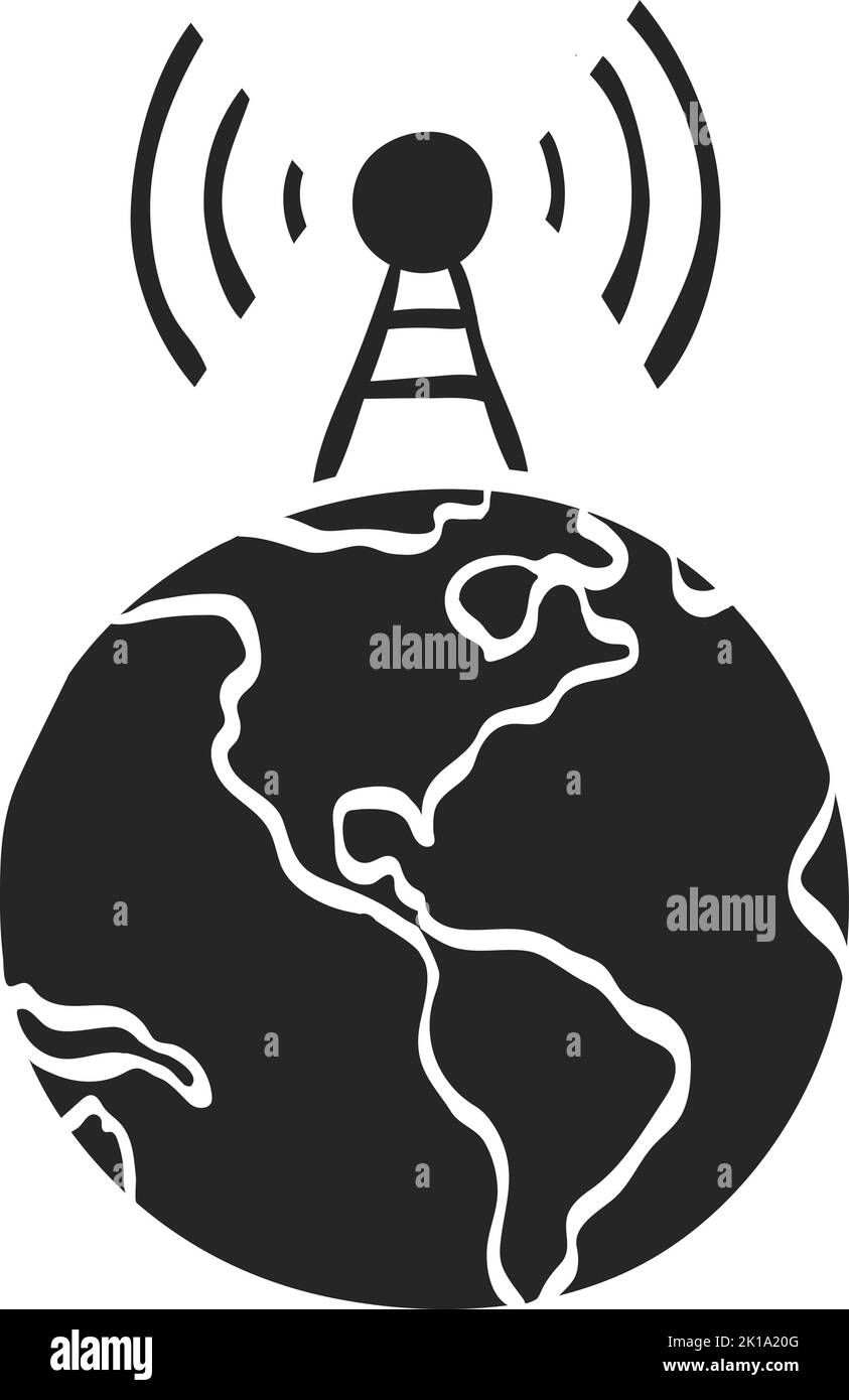 Hand drawn Globe vector illustration Stock Vector Image & Art - Alamy