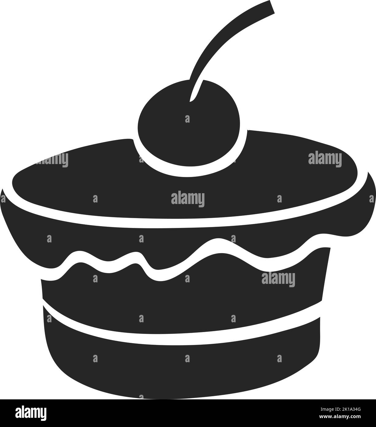 Hand drawn Cake vector illustration Stock Vector Image & Art Alamy