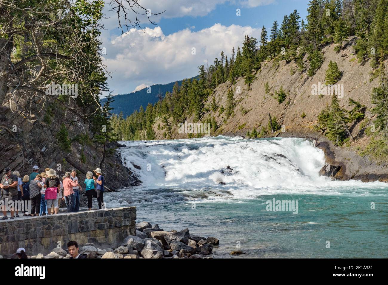 Bow Falls, Banff, Canada, Canadian Rockies Stock Photo