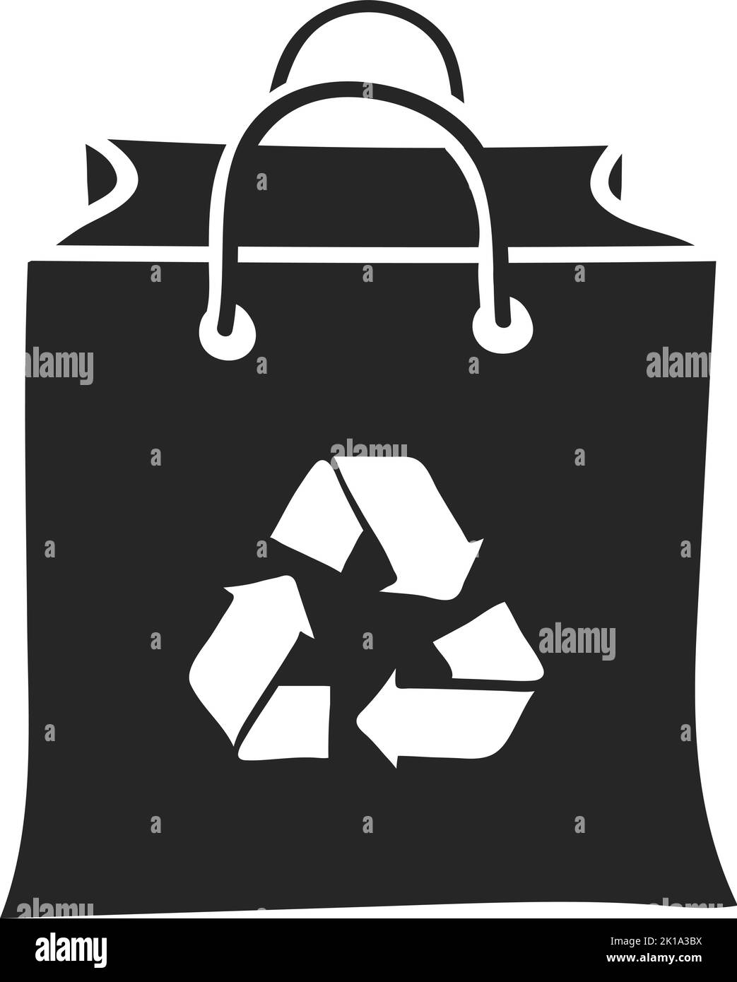 Hand drawn Recycle symbol vector illustration Stock Vector Image & Art ...