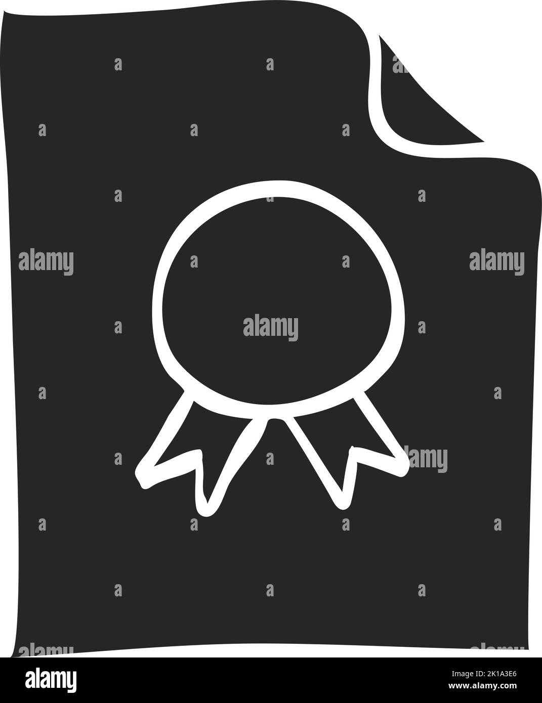 Hand drawn Contract document vector illustration Stock Vector Image ...