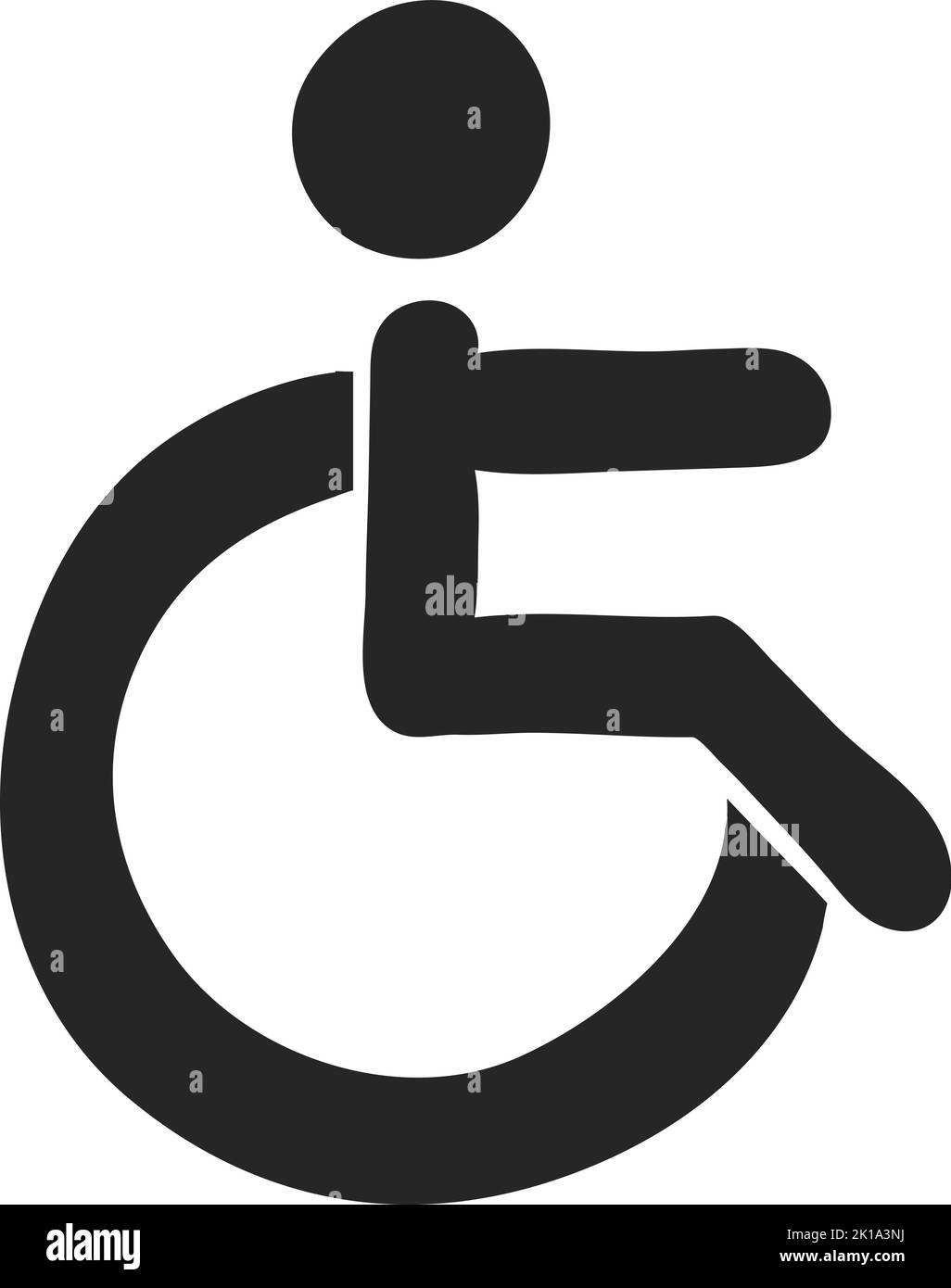 Hand drawn Disabled access vector illustration Stock Vector Image & Art