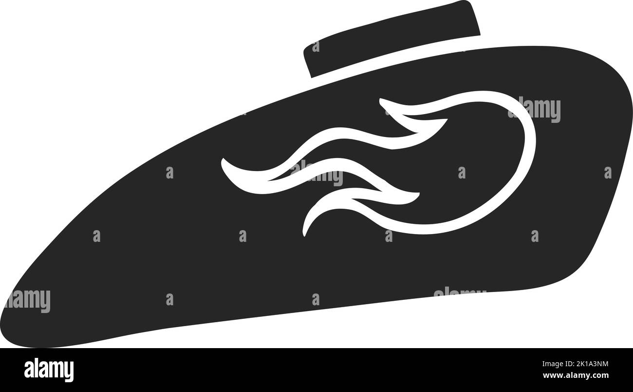 Hand drawn Motorcycle gas tank vector illustration Stock Vector Image
