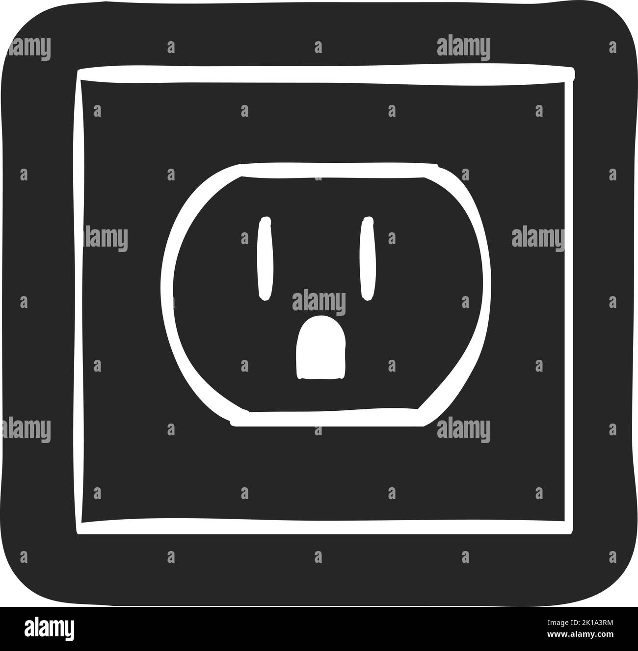Hand drawn Electrical outlet vector illustration Stock Vector Image
