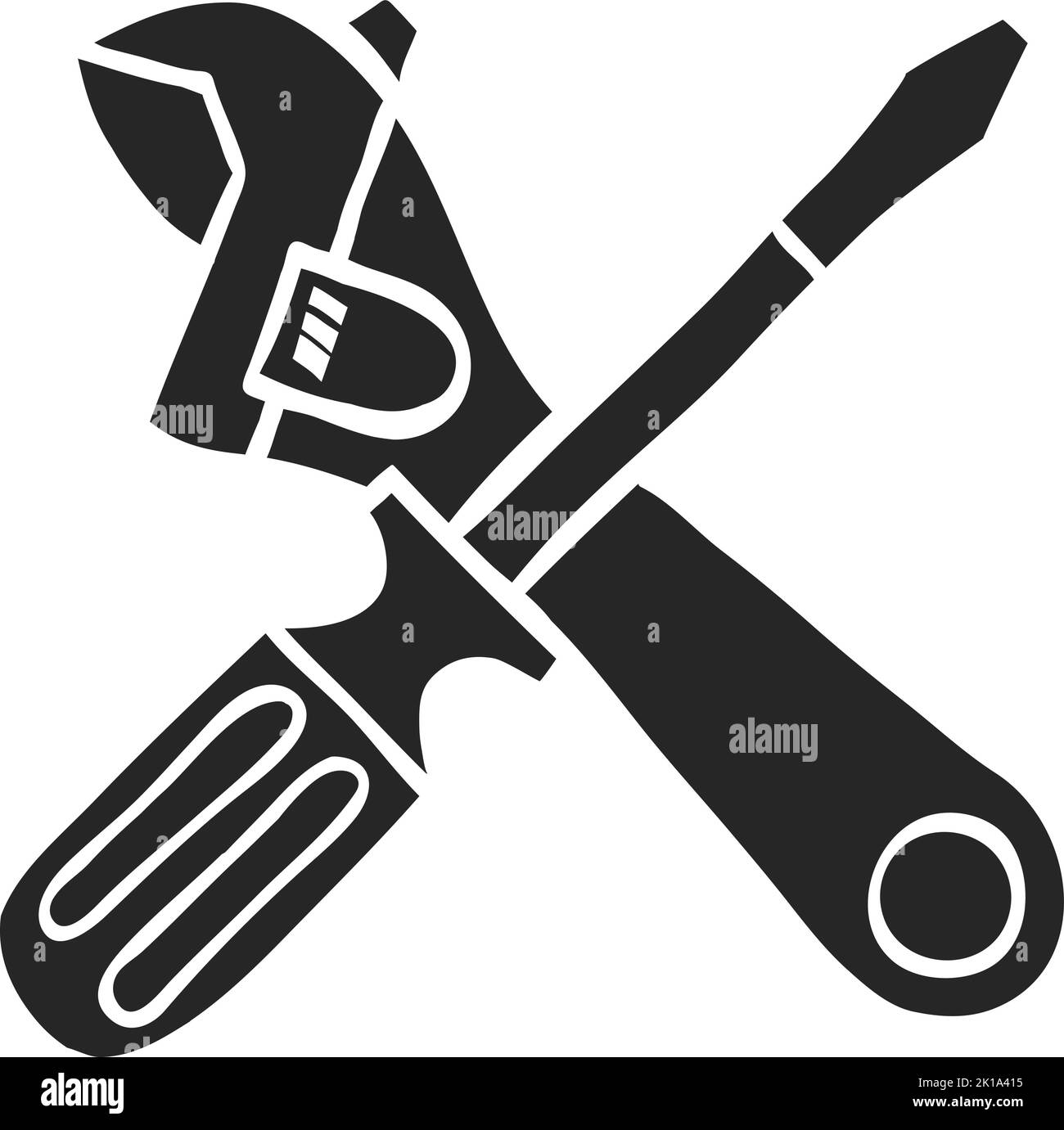 Hand drawn Mechanic tools vector illustration Stock Vector Image & Art