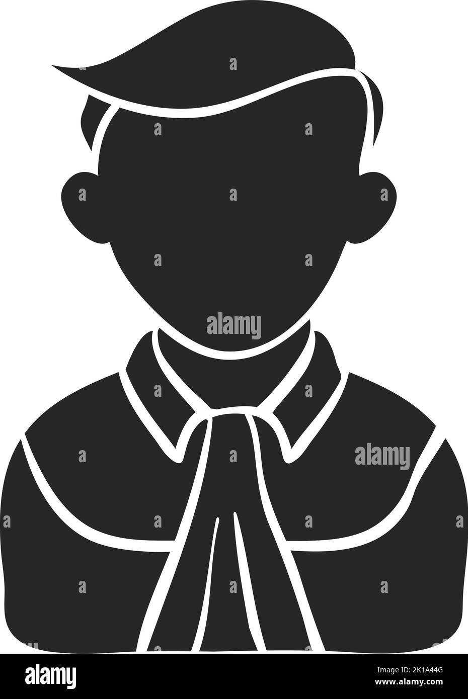 Hand drawn Judge avatar vector illustration Stock Vector Image & Art ...