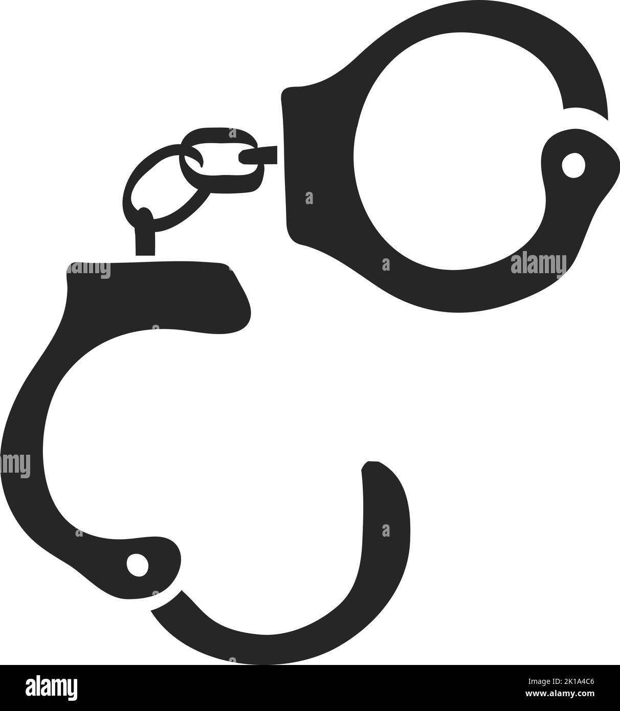 Hand drawn Handcuff vector illustration Stock Vector Image & Art Alamy