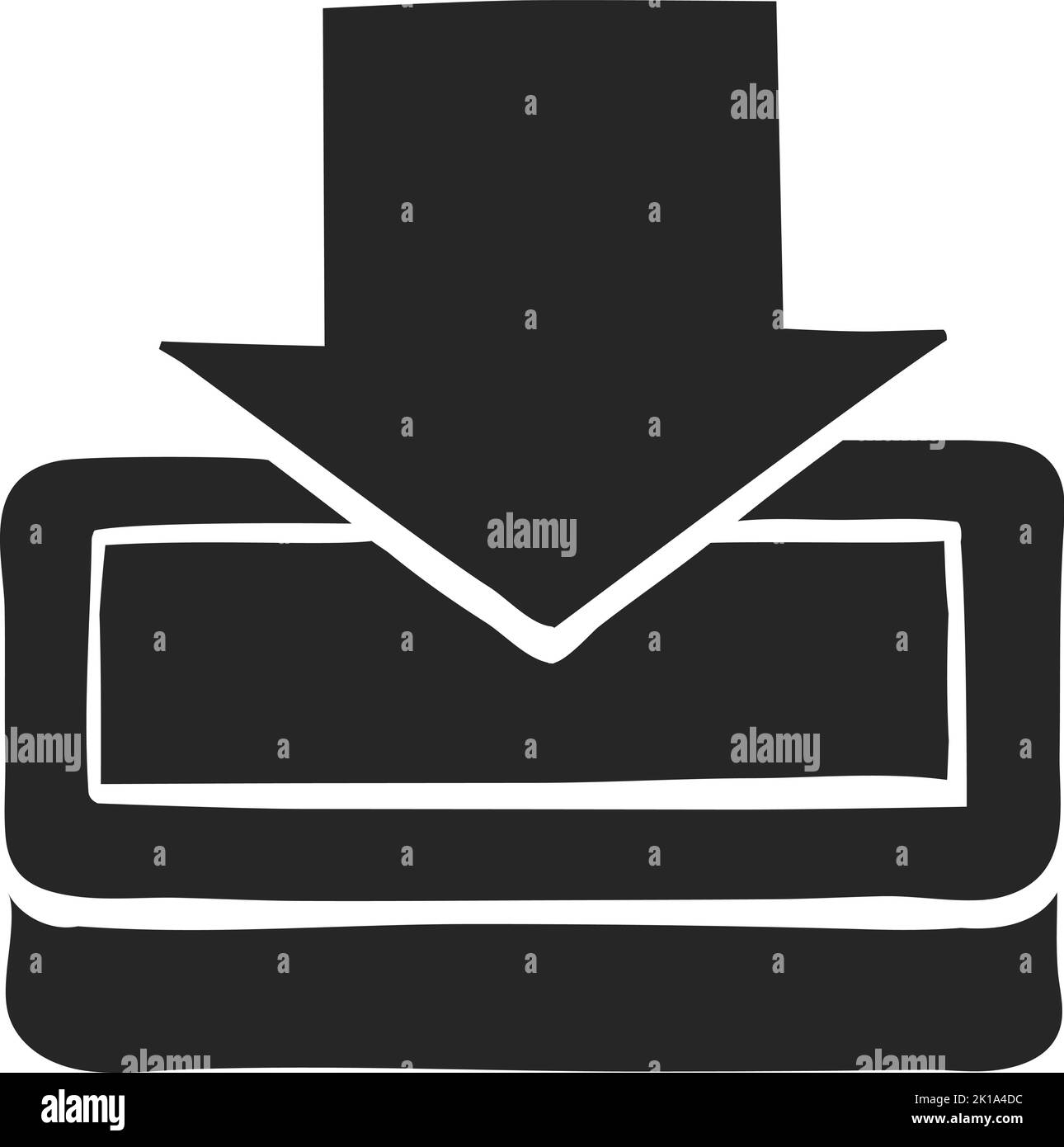 Hand drawn Download vector illustration Stock Vector Image & Art - Alamy