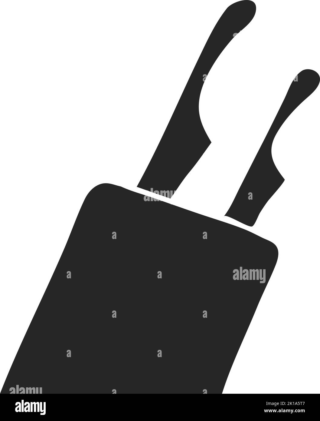 Hand drawn Knife holder vector illustration Stock Vector Image & Art