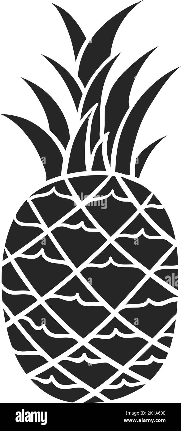 Hand drawn pineapple vector illustration Stock Vector Image & Art - Alamy