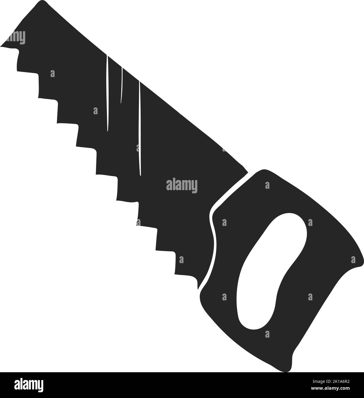 Hand drawn Hand saw vector illustration Stock Vector Image & Art Alamy