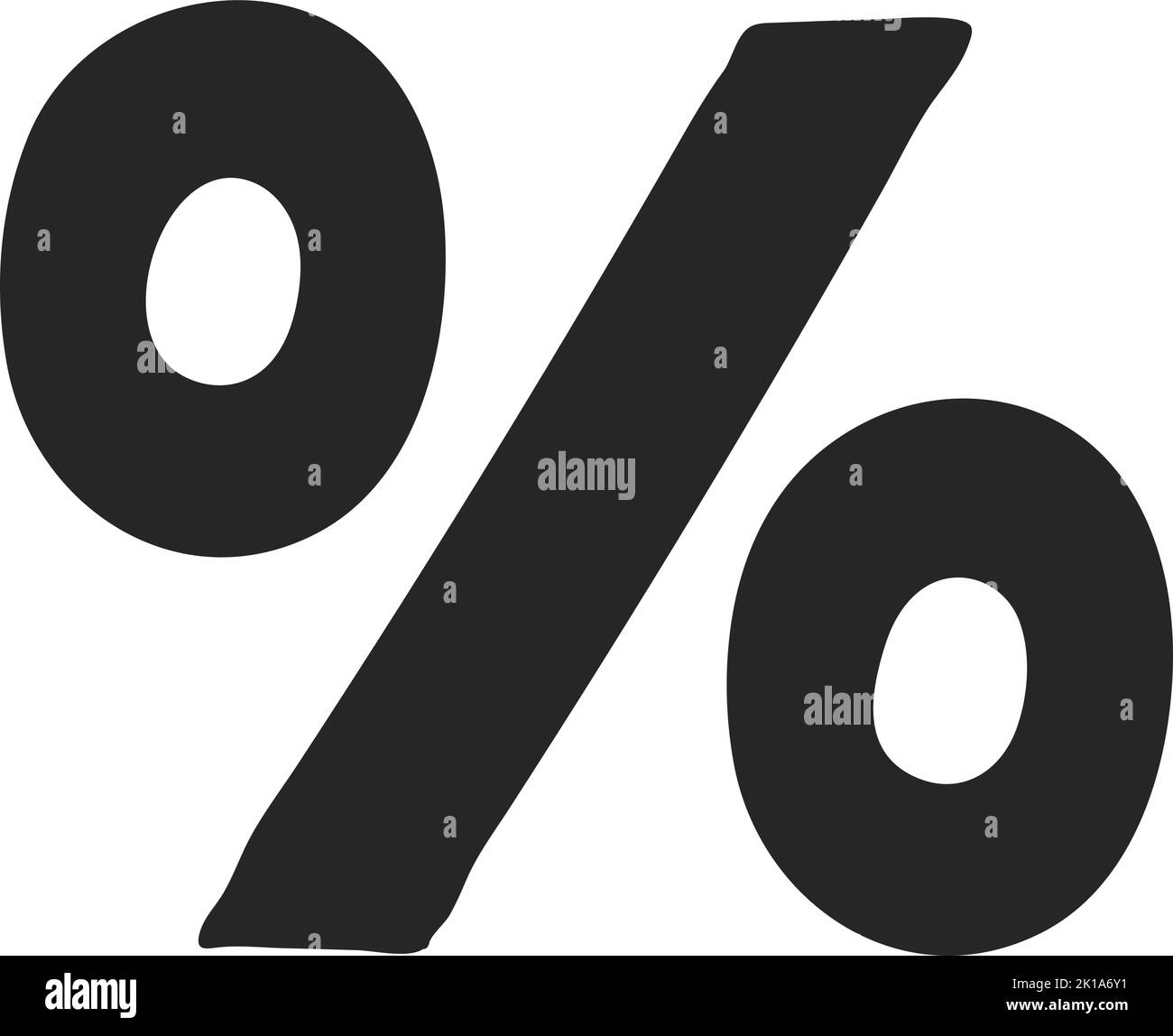 Hand drawn Percent symbol vector illustration Stock Vector Image & Art ...