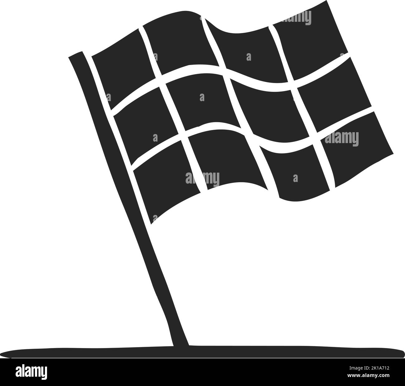Hand drawn Race flag vector illustration Stock Vector Image & Art - Alamy