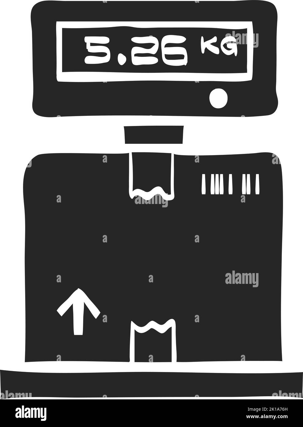 Hand drawn Logistic scale vector illustration Stock Vector Image & Art Alamy