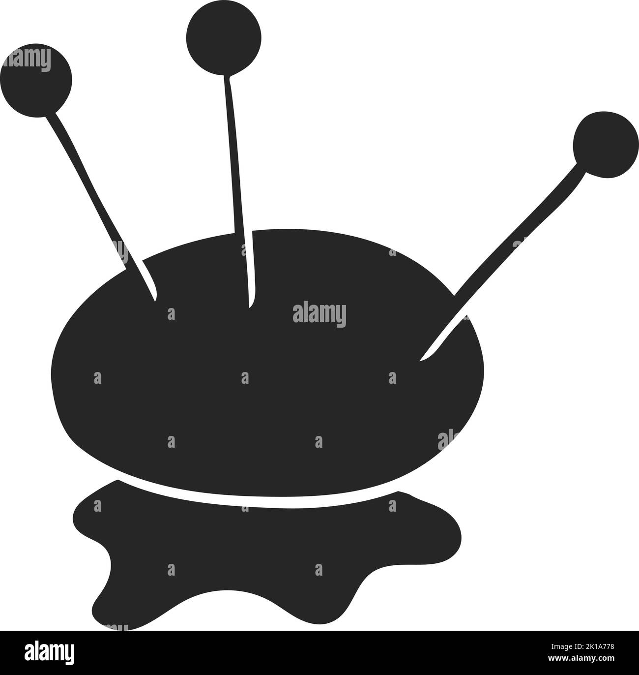 Hand drawn Pincushion vector illustration Stock Vector Image & Art Alamy