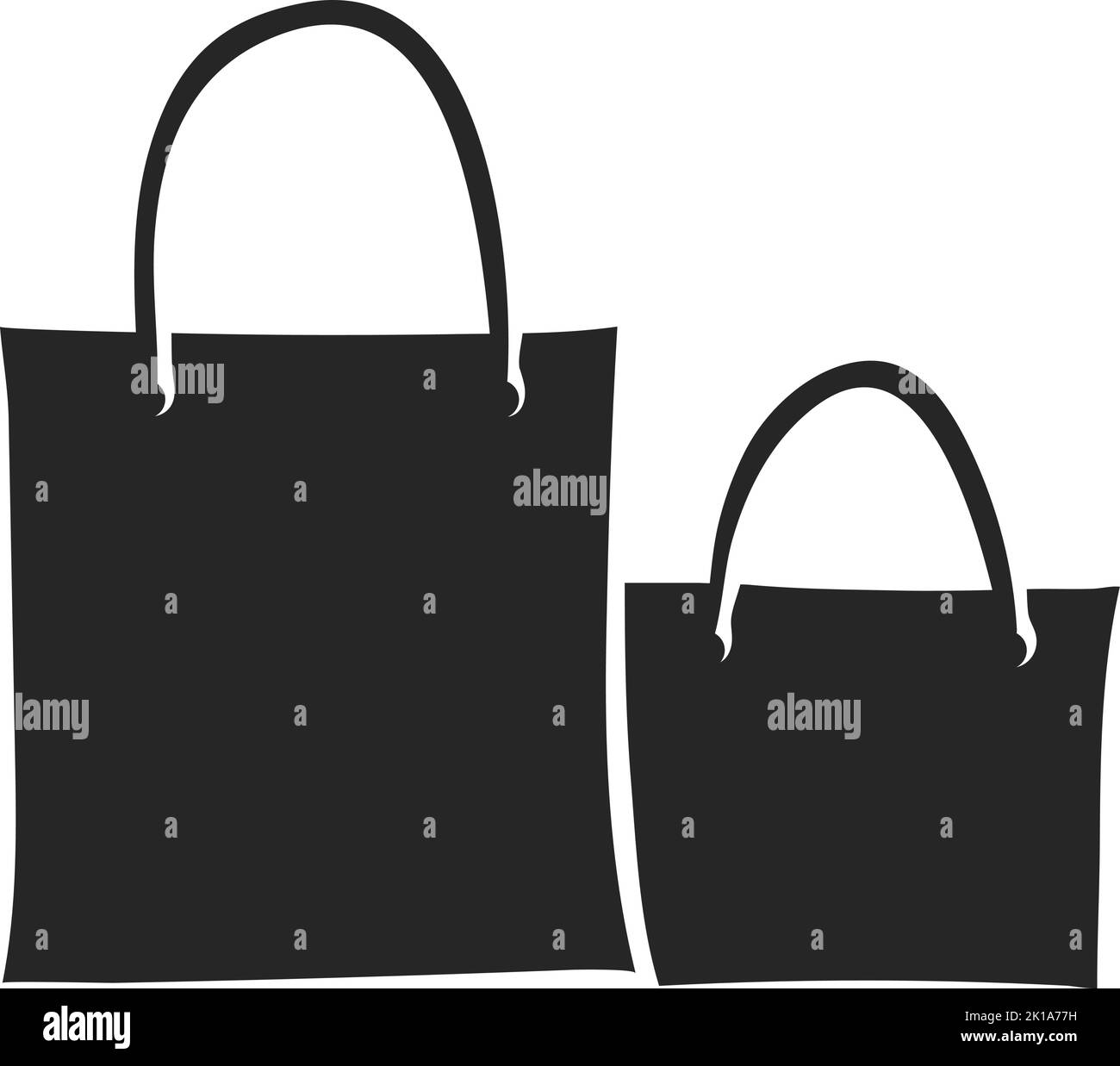 Hand drawn Shopping bags vector illustration Stock Vector Image & Art