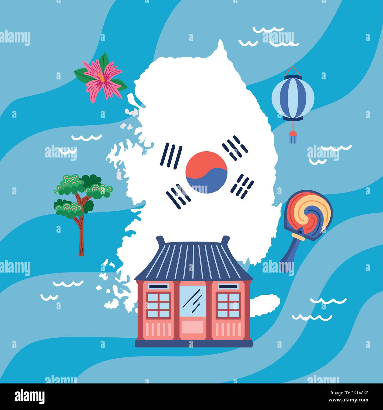 six korean culture set icons Stock Vector Image & Art - Alamy