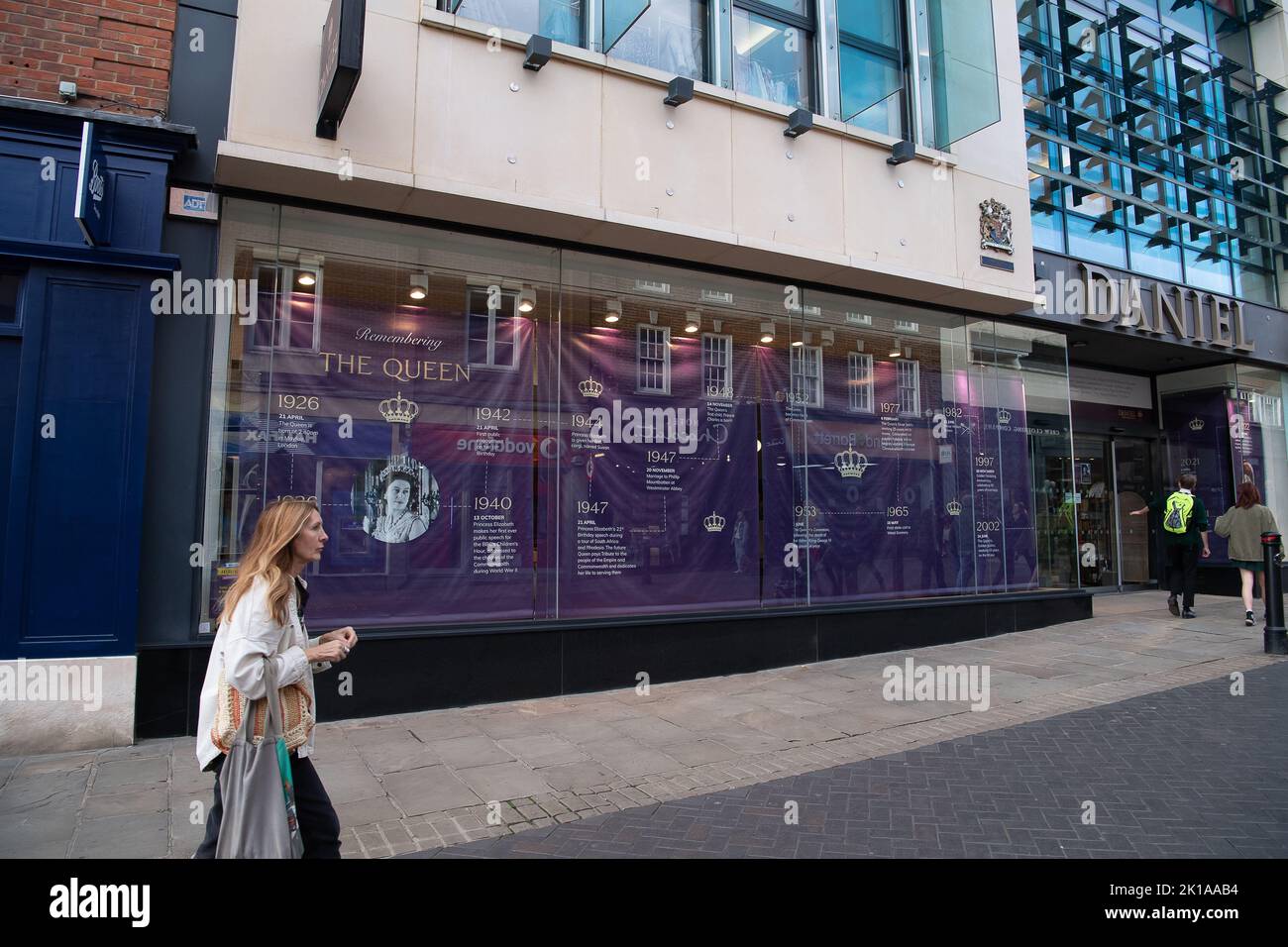 Windsor, Berkshire, UK. 16th September, 2022. A tribute to Her Majesty