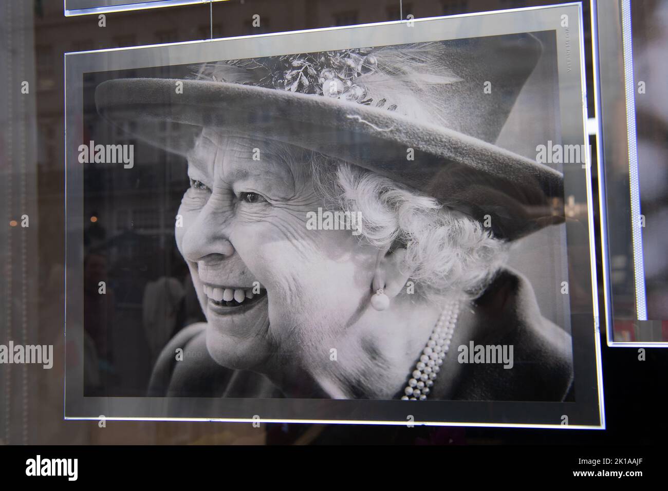 Windsor, Berkshire, UK. 16th September, 2022. A window display in an