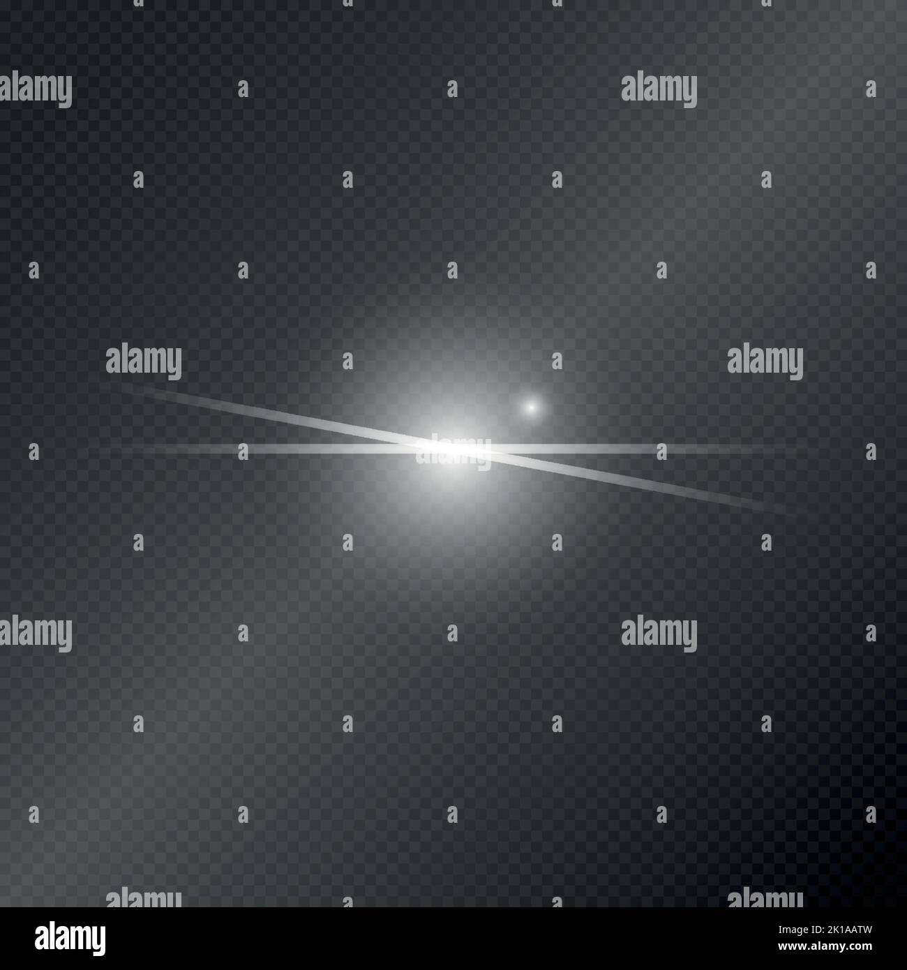 Realistic lighting, light beam glare glow on a dark background - Vector ...