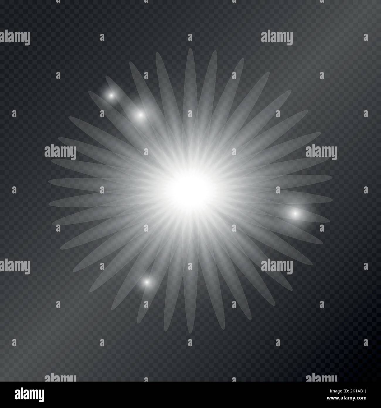 Realistic lighting, light beam glare glow on a dark background - Vector ...