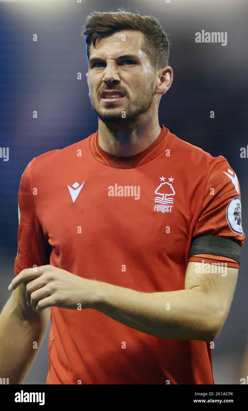 Nottingham, UK. 16th September 2022.  Remo Freuler of Nottingham Forest during the Premier League match at the City Ground, Nottingham. Picture credit should read: Darren Staples / Sportimage Credit: Sportimage/Alamy Live News Stock Photo